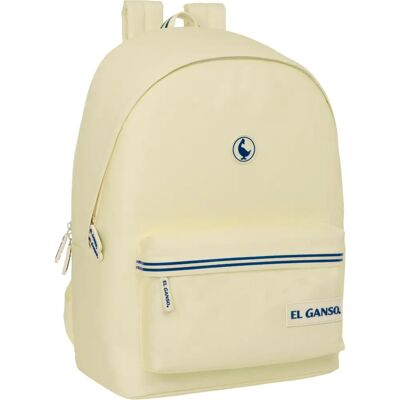 El Ganso Basics Beige - Zaino per laptop 15,6" con USB - 31 x 44 x 18 cm El Ganso Basics Beige - Zaino per laptop 15,6" con USB - 31 x 44 x 18 cm