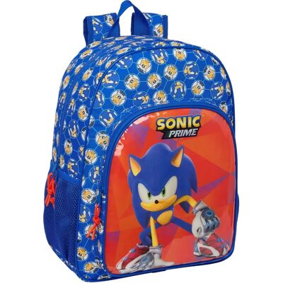 Sac d'école Sonic Prime Bleu - Compartiments, Ergonomique, 33x42x14cm Sac d'école Sonic Prime Bleu - Compartiments, Ergonomique, 33x42x14cm