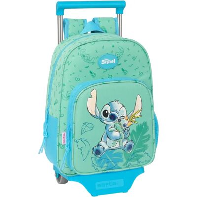 Sac à dos scolaire avec roulettes Stitch Aloha Turquoise Sac à dos scolaire avec roulettes Stitch Aloha Turquoise