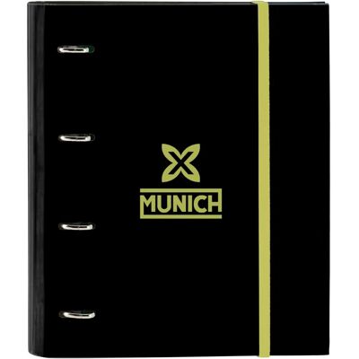 Classeur à anneaux noir Munich Beat 27x32x3.5cm - Classeur à anneaux Classeur à anneaux noir Munich Beat 27x32x3.5cm - Classeur à anneaux