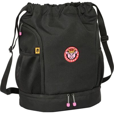 Sac à Dos Noir Kings League Porcinos - Sac d'école en matériau déperlant Sac à Dos Noir Kings League Porcinos - Sac d'école en matériau déperlant