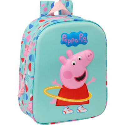 Plecak PEPPA PIG Różowy i Zielony - Szkoła Plecak PEPPA PIG Różowy i Zielony - Szkoła