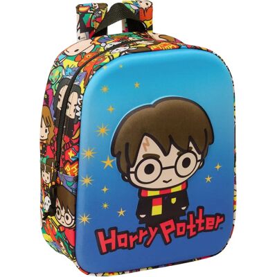 Harry Potter Blå Multicolor Skolväska - 22x27x10 cm 3D Harry Potter Blå Multicolor Skolväska - 22x27x10 cm 3D