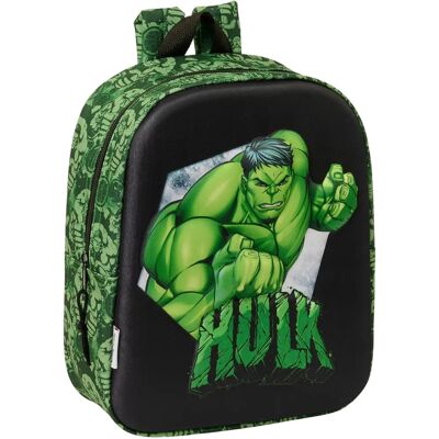 Saszetka Szkolna Hulk Czarna Zielona 22 x 27 x 10 cm - Saszetka szkolna Saszetka Szkolna Hulk Czarna Zielona 22 x 27 x 10 cm - Saszetka szkolna