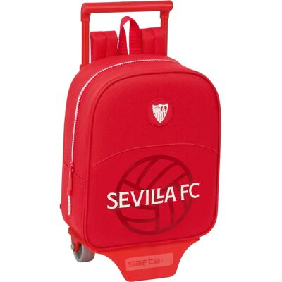 Sevilla Fútbol Club Rode School Rugzak met Wielen - Schooltype Sevilla Fútbol Club Rode School Rugzak met Wielen - Schooltype