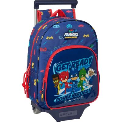 Ergonomiczny szkolny plecak navy blue PJ Masks z kołami - Plecak z kołami Ergonomiczny szkolny plecak navy blue PJ Masks z kołami - Plecak z kołami