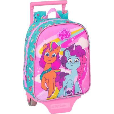 Plecak szkolny My Little Pony różowo-turkusowy z kółkami Plecak szkolny My Little Pony różowo-turkusowy z kółkami