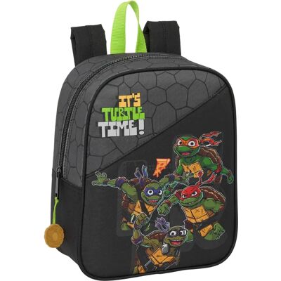 Teenage Mutant Ninja Turtles Schultasche - Schwarz Grau Teenage Mutant Ninja Turtles Schultasche - Schwarz Grau