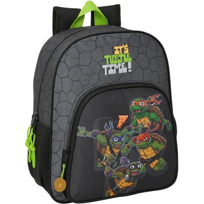 Teenage Mutant Ninja Turtles Czarna Szara Torba Szkolna - Torba Szkolna Teenage Mutant Ninja Turtles Czarna Szara Torba Szkolna - Torba Szkolna