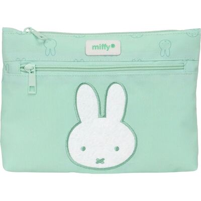 Duży recyklingowy piórnik Miffy Minta - 2 komory Duży recyklingowy piórnik Miffy Minta - 2 komory