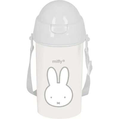 Miffy Niebla Grau PVC Flasche mit Deckel und Strohhalm - Bottle Miffy Niebla Grau PVC Flasche mit Deckel und Strohhalm - Bottle
