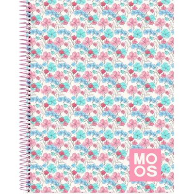 Carnet Multicolore Moos Flores A4 - 120 Feuilles - Publicité Carnet Multicolore Moos Flores A4 - 120 Feuilles - Publicité