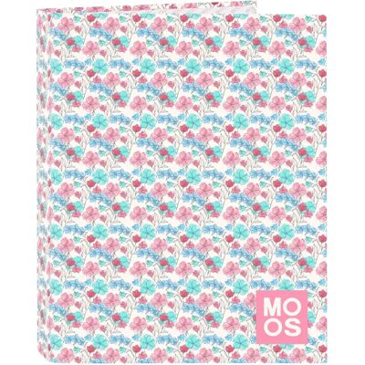 Moos Flores Wielokolorowa A4 Okładka z kółkami - Okładka z kółkami Moos Flores Wielokolorowa A4 Okładka z kółkami - Okładka z kółkami