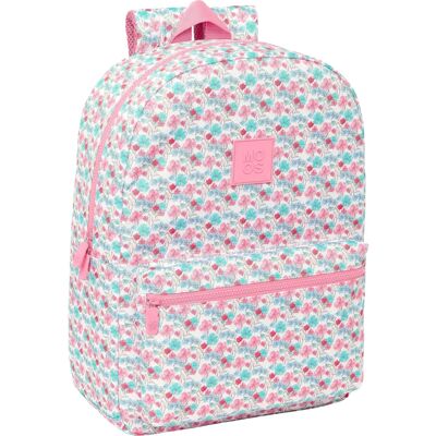 Plecak na Notebook Moos Flores Multicolour - Ergonomiczne wyściełanie - Zamek błyskawiczny - 32x43x14cm Plecak na Notebook Moos Flores Multicolour - Ergonomiczne wyściełanie - Zamek błyskawiczny - 32x43x14cm
