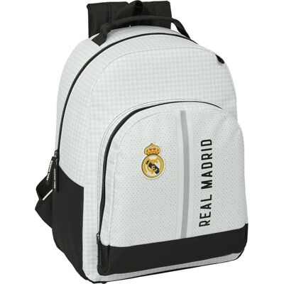 Real Madrid C.F. Model 24/25 Wit Grijs Schooltas - Schooltas Real Madrid C.F. Model 24/25 Wit Grijs Schooltas - Schooltas