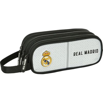 Real Madrid C.F. Biało Szara Trzy przegródki Torba - Torba Real Madrid C.F. Biało Szara Trzy przegródki Torba - Torba