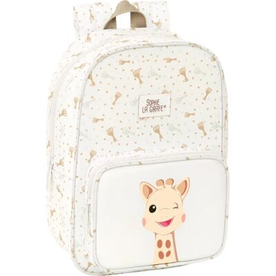 Sac d'école Beige Sophie la Girafe - Imperméable, Matériau recyclé, Bretelles rembourrées Sac d'école Beige Sophie la Girafe - Imperméable, Matériau recyclé, Bretelles rembourrées