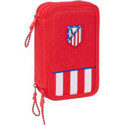 Trousse triple Atlético Madrid - Rouge Sportif 12,5x19,5cm - 36 pcs Trousse triple Atlético Madrid - Rouge Sportif 12,5x19,5cm - 36 pcs