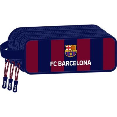 FC Barcelona Triple Carry-all - Sportig Maroon Navy Blue 21x8.5x7cm FC Barcelona Triple Carry-all - Sportig Maroon Navy Blue 21x8.5x7cm
