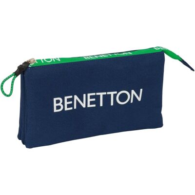Benetton Bleu Marine Holdall - Sac de Voyage Benetton Bleu Marine Holdall - Sac de Voyage