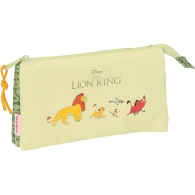 LION KING Mufasa Trousse à Crayons Triple - Étui Scolaire - Publicité LION KING Mufasa Trousse à Crayons Triple - Étui Scolaire - Publicité