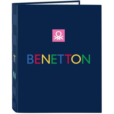 Benetton Damero Navy Blue A4 Ring Binder - Ring binder Benetton Damero Navy Blue A4 Ring Binder - Ring binder