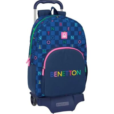 Zaino Scolastico con Ruote Benetton Damero - Borsa Scolastica Zaino Scolastico con Ruote Benetton Damero - Borsa Scolastica