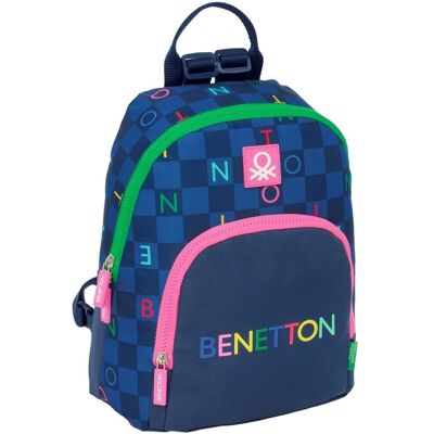 Benetton Damero Marinblå Ryggsäck - Skolryggsäck Benetton Damero Marinblå Ryggsäck - Skolryggsäck