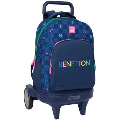 Sac d'école Benetton Damero Bleu Marine - Sac d'école - Publicité Sac d'école Benetton Damero Bleu Marine - Sac d'école - Publicité