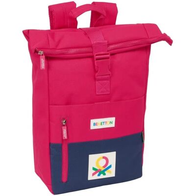 Benetton Cherry Navy Blue Casual Ryggsäck - Ryggsäck Benetton Cherry Navy Blue Casual Ryggsäck - Ryggsäck