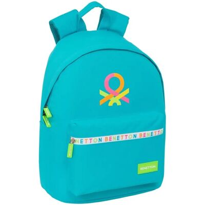 Zaino Blu Benetton - Compartimenti per laptop e tablet Zaino Blu Benetton - Compartimenti per laptop e tablet