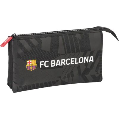F.C. Barcelona Noir 22x12x3 cm - Boîte scolaire - Publicité F.C. Barcelona Noir 22x12x3 cm - Boîte scolaire - Publicité
