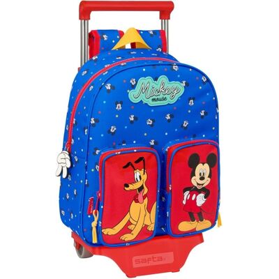Sac à Dos Scolaire Bleu Mickey Mouse Clubhouse avec Roues - Sac d'École - Publicité Sac à Dos Scolaire Bleu Mickey Mouse Clubhouse avec Roues - Sac d'École - Publicité