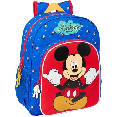 Mickey Mouse Clubhouse Good day Bleu - Sac d'école - 32x38x12cm - Publicité Mickey Mouse Clubhouse Good day Bleu - Sac d'école - 32x38x12cm - Publicité