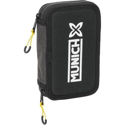 Trousse scolaire Munich Topo - Noir - 12,5x19,5x4 cm - 29 Pièces Trousse scolaire Munich Topo - Noir - 12,5x19,5x4 cm - 29 Pièces