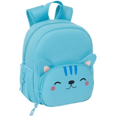 Safta Gato Child Bag - Light Blue - School Bag Safta Gato Child Bag - Light Blue - School Bag