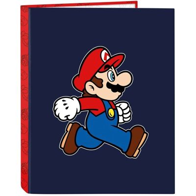 Super Mario Trick Granatowy A4 Okładka z pierścieniami - Okładka z pierścieniami Super Mario Trick Granatowy A4 Okładka z pierścieniami - Okładka z pierścieniami