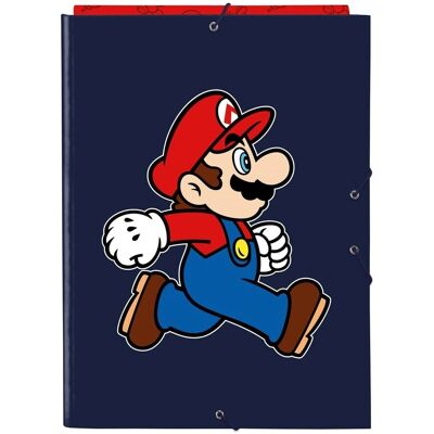 Super Mario Trick Granatowy A4 Zeszyt z kółkami - Szkoła Super Mario Trick Granatowy A4 Zeszyt z kółkami - Szkoła