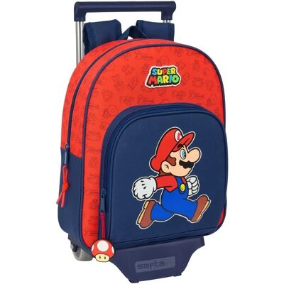 Sac à Dos Scolaire Super Mario Trick - Rouge, Bleu foncé - 28x34x10cm - Publicité Sac à Dos Scolaire Super Mario Trick - Rouge, Bleu foncé - 28x34x10cm - Publicité