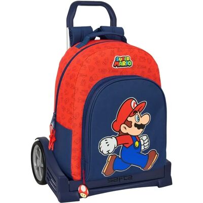 Super Mario Trick Ciemnoniebieski Plecak Szkolny z Kołami Super Mario Trick Ciemnoniebieski Plecak Szkolny z Kołami
