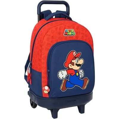 Sac à dos scolaire Super Mario Trick - Amovible, Renforcé, Rembourrage ergonomique - Publicité Sac à dos scolaire Super Mario Trick - Amovible, Renforcé, Rembourrage ergonomique - Publicité