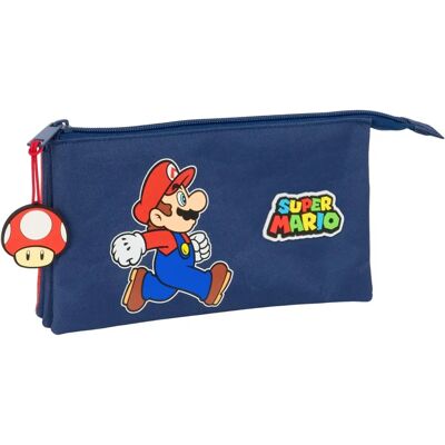 Super Mario Trick - Potrójny Zestaw - Piórnik - Torba - 22x12x3cm Super Mario Trick - Potrójny Zestaw - Piórnik - Torba - 22x12x3cm