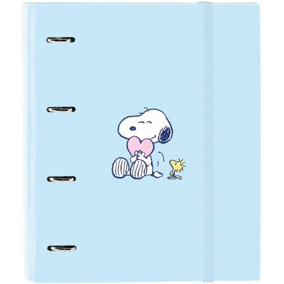 Classeur à anneaux Snoopy Love Bleu 27x32x3.5cm Classeur à anneaux Snoopy Love Bleu 27x32x3.5cm