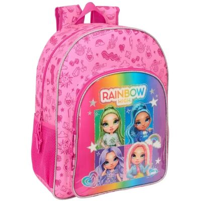 Saszetka szkolna Rainbow High Wielokolorowa - Ergonomiczna, Kieszonki na butelki Saszetka szkolna Rainbow High Wielokolorowa - Ergonomiczna, Kieszonki na butelki