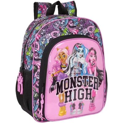 Monster High Plecak szkolny - Wielokolorowy - Zamknięcie na suwak - 32x38x12cm Monster High Plecak szkolny - Wielokolorowy - Zamknięcie na suwak - 32x38x12cm
