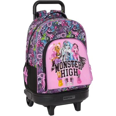 Mochila Monster High Drama da Safta com Carrinho Removível - Backpack Mochila Monster High Drama da Safta com Carrinho Removível - Backpack