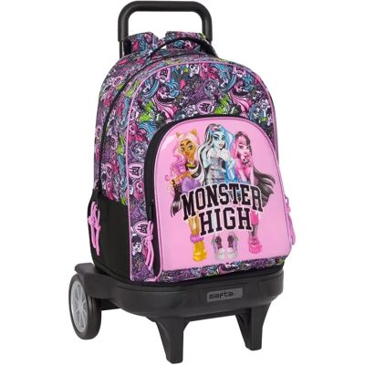 Sac d'École Monster High - Multicolore - Poignée Amovible - Fermeture Éclair - Sac d'École - Publicité Sac d'École Monster High - Multicolore - Poignée Amovible - Fermeture Éclair - Sac d'École - Publicité