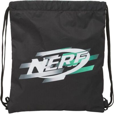 Sac à Dos Nerf Game à Cordons - Type: Sac d'école - Noir 35x40x1 cm - Publicité Sac à Dos Nerf Game à Cordons - Type: Sac d'école - Noir 35x40x1 cm - Publicité