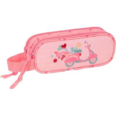 Moos Passion Podwójny Carry-all - Wielokolorowy, Recykling, Zamek - 21x8x6cm - Carry-all Moos Passion Podwójny Carry-all - Wielokolorowy, Recykling, Zamek - 21x8x6cm - Carry-all