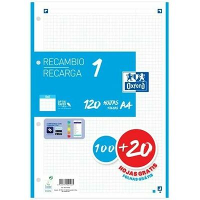 Oxford Blue A4 Grid Sheets Replacement - grid sheets Oxford Blue A4 Grid Sheets Replacement - grid sheets